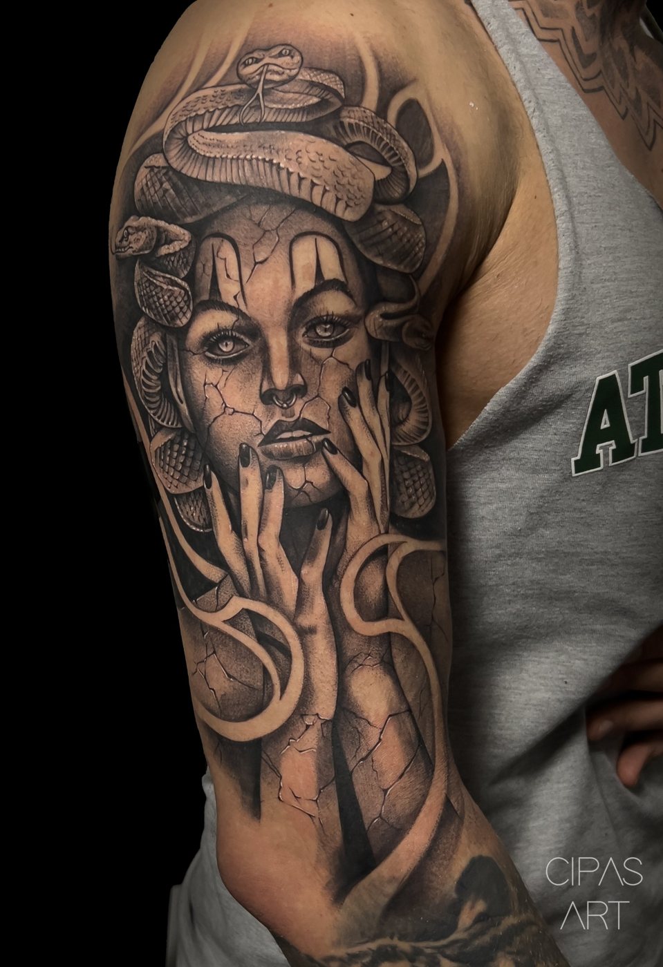 Medusa half sleeve